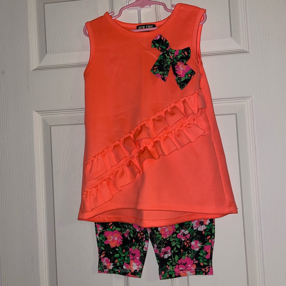 Girls matching shorts set 6X